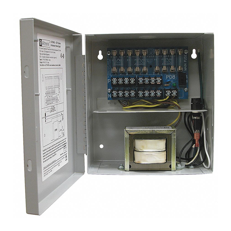 Altronix ALTV248UL Installation Manuals