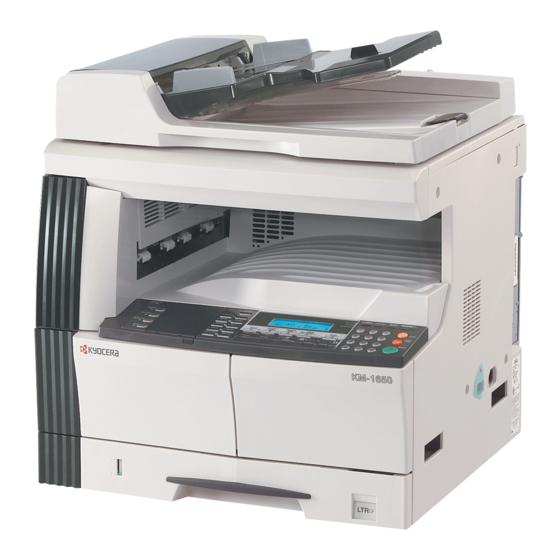Kyocera KM-1650 Manual