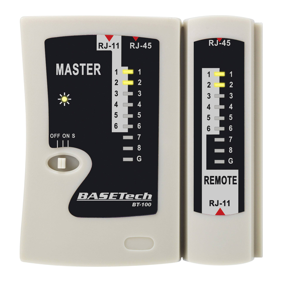 BASETech BT-100 Operating Instructions Manual