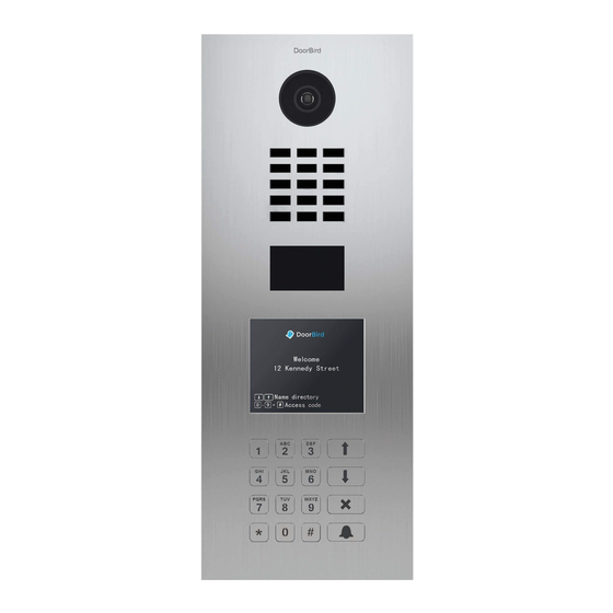 DoorBird D21 Series Manual