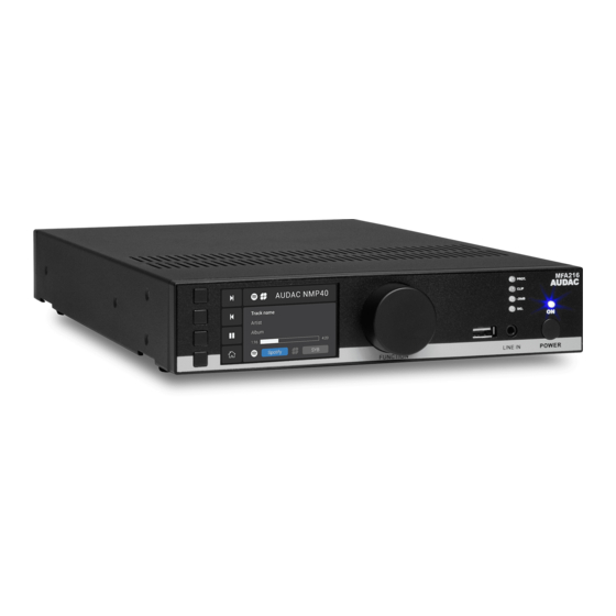 AUDAC Multi-functional SourceCon MFA208 Manuals