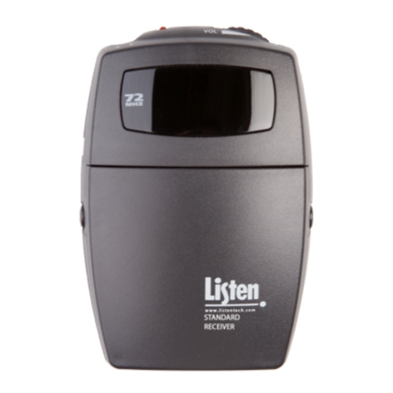 Listen LR-200-072 Quick Reference Card