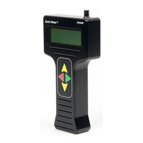 SyncroCraft Sonic Meter SM1000 Operating Manual