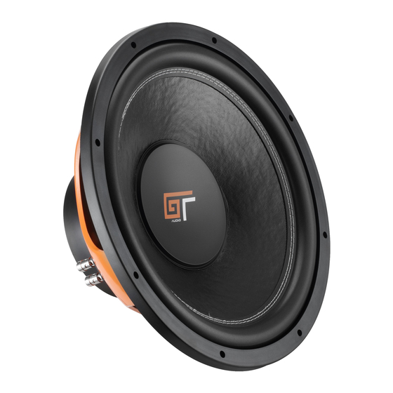 BASSFACE GT Audio GT-SW15/4 Instruction Manual