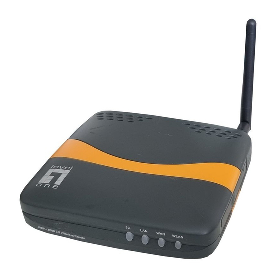 LevelOne WBR-3800 Quick Installation Manual