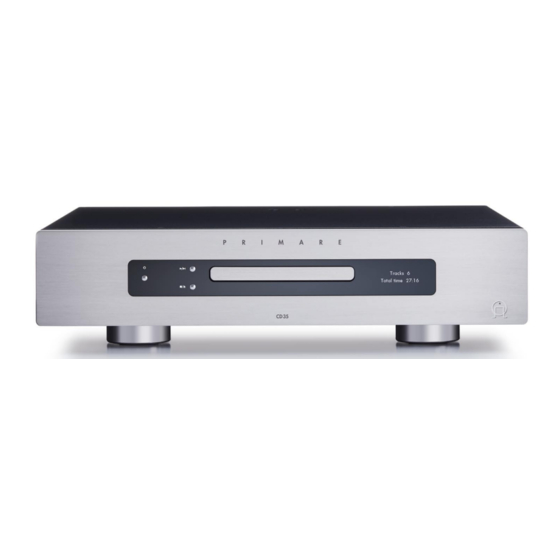 Primare CD35 User Manual