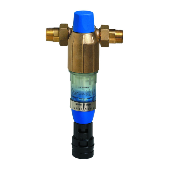 BWT Bolero RF Series Installation And Operating Manual