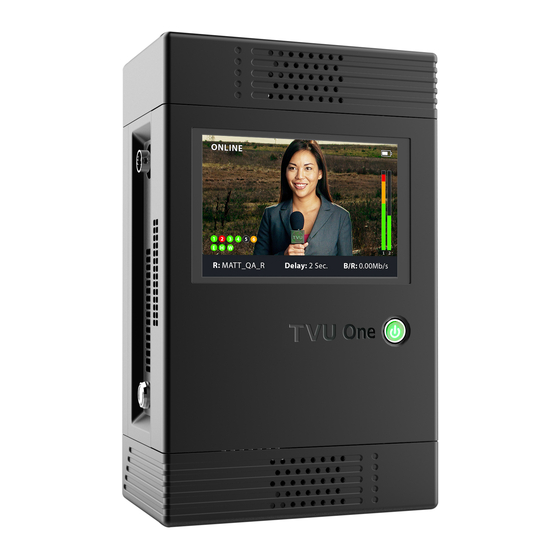 TVU networks One TM1000 v2 Set Up And Operating Manual