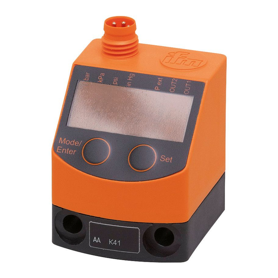 IFM PQ3 Series Operating Instructions Manual