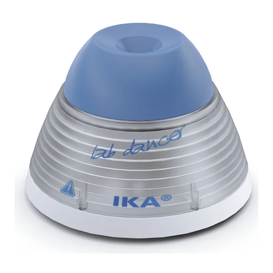 IKA lab dancer 3365000 Operating Instructions Manual