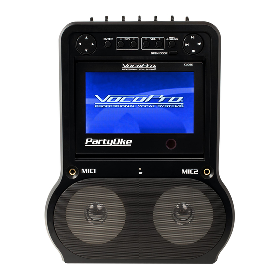 VocoPro PartyOke Owner's Manual