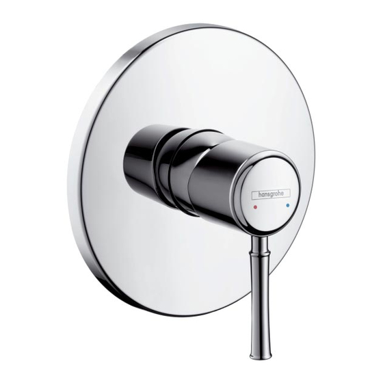 Hans Grohe Talis Classic 14165 Series Instructions For Use/Assembly Instructions