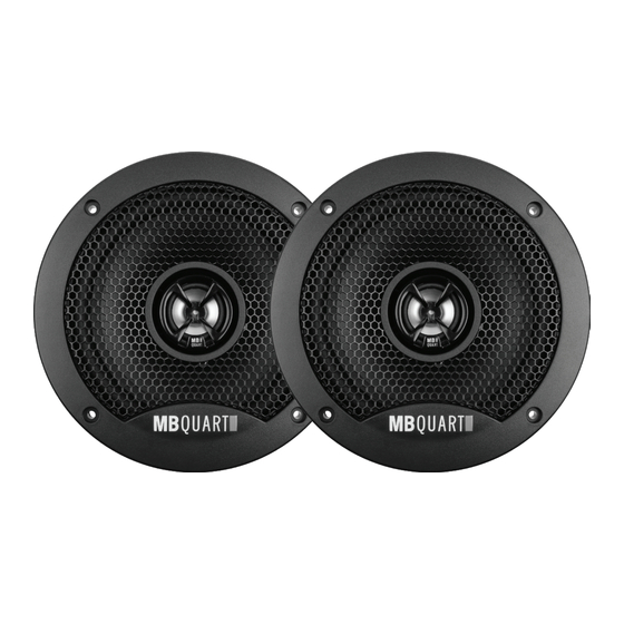 MB QUART DISCUS DK2-108 Quick Start Installation Manual