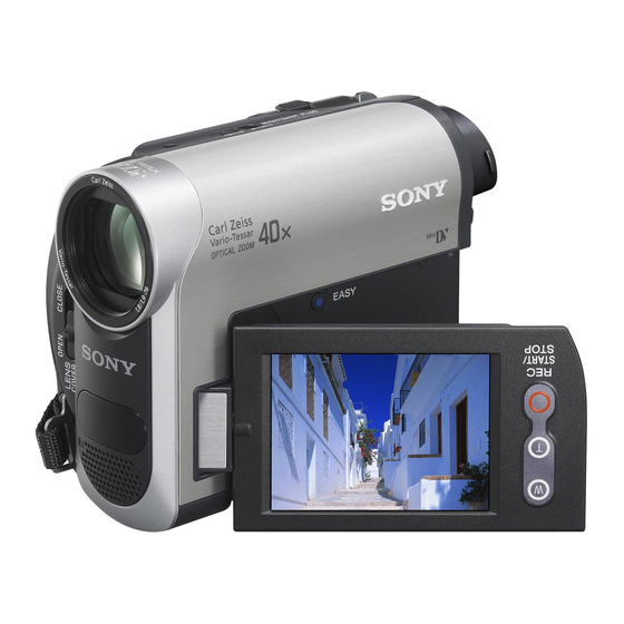 Sony Handycam DCRHC38 Operating Manual