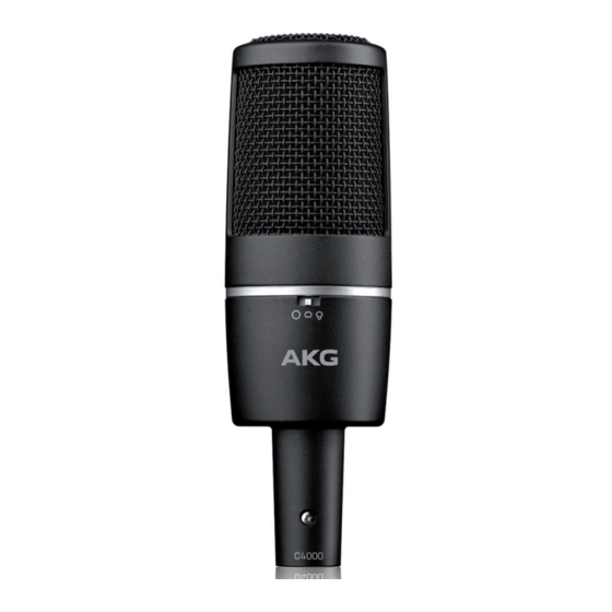 AKG C4000 Manual