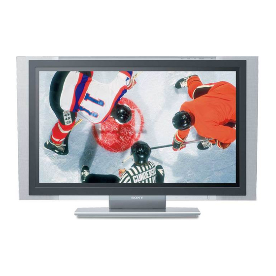 Sony KDE-37XS955 Quick Setup Manual
