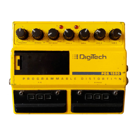 DigiTech PDS1550 Manual