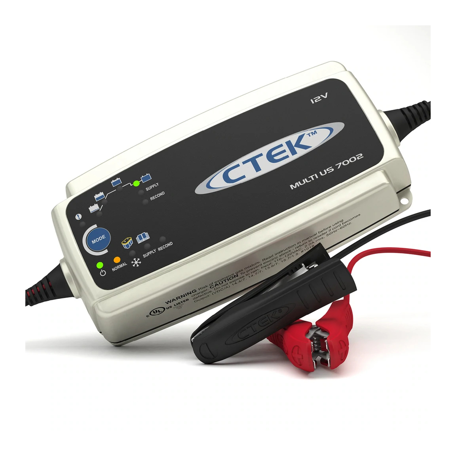 CTEK MULTI US 7000 User Manual