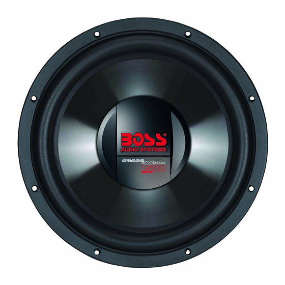 Boss Audio Systems CX124DVC Chaos XXtreme series User Manual