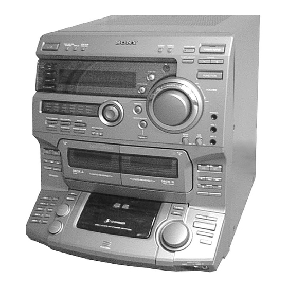 Sony HCD-VR50 Service Manual