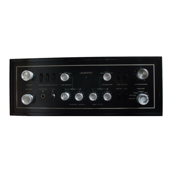 Sansui AU-111 Operating Instructions And Service Manual