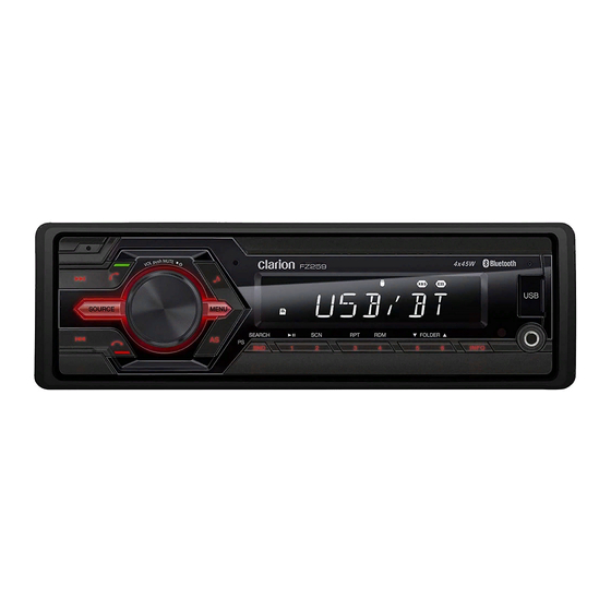 Clarion FZ259 Owner's Manual & Installation Manual