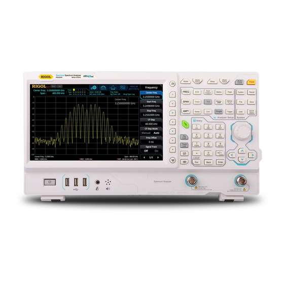 Rigol RSA3015N Quick Manual