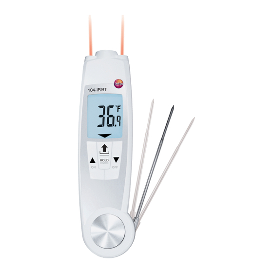 TESTO 104-IR BT Instruction Manual