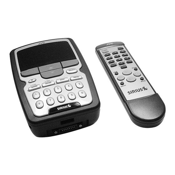 JVC KT-SR1000 Instructions Manual