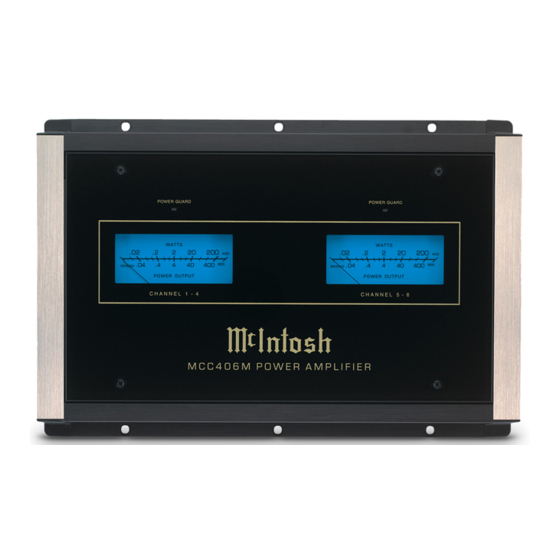 McIntosh MCC406M Owner's Manual