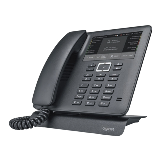 Gigaset pro Maxwell 4 IP Desktop Phones Manuals