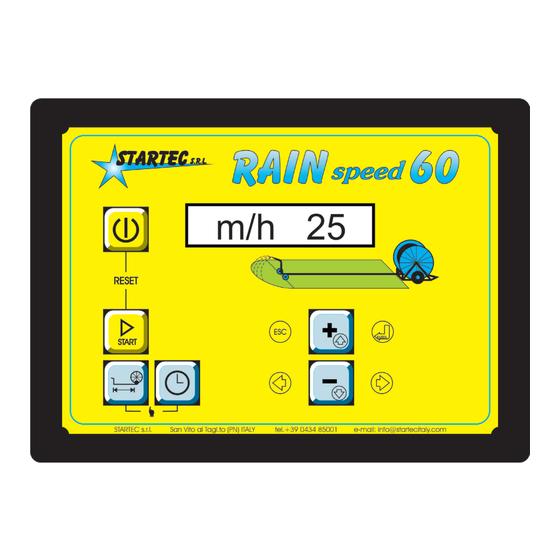 Startec S.R.L. Rain Speed 060 User Instructions