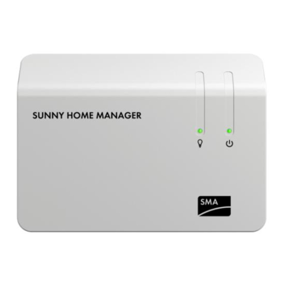 SMA sunny home manager Manuals