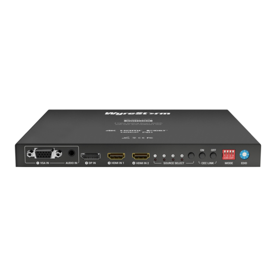 Wyrestorm SW-0401-HDBT Quick Start Manual