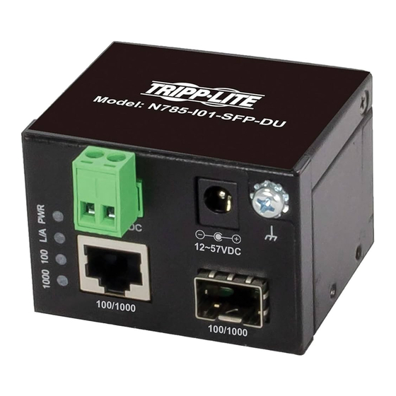 Tripp Lite N785-I01-SFP-DU Quick Start Manual