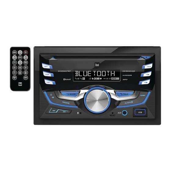 Dual DXDM227BT Installation & Owner's Manual