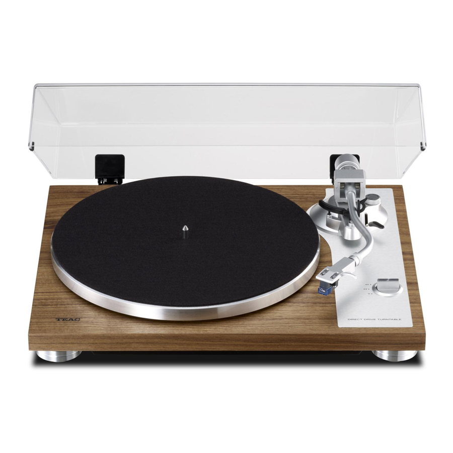 Teac TN-4D-SE - Analog Turntable Manual