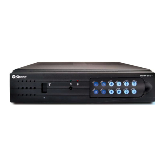 Swann DVR4-950 Operating Instructions Manual