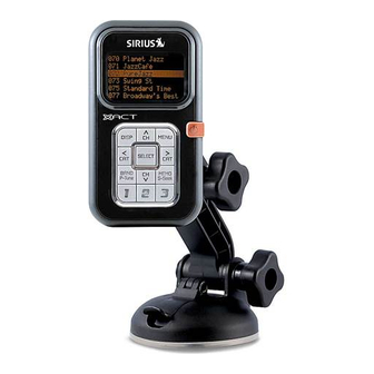Sirius Satellite Radio stream jockey II xtr2ck Instruction Manual