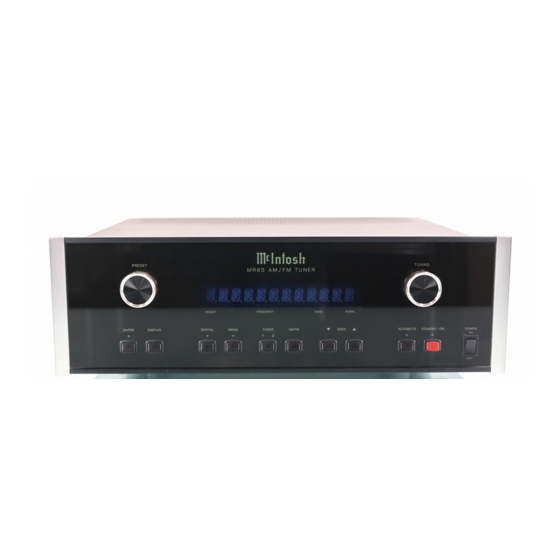McIntosh M85 Owner's Manual