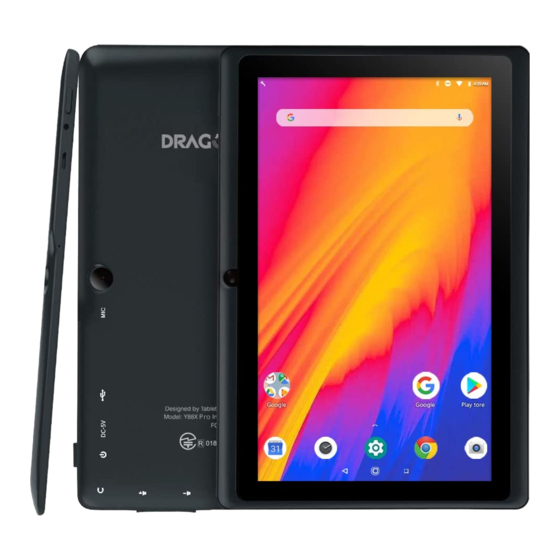 dragon トップ touch タブレット k10 セットアップ