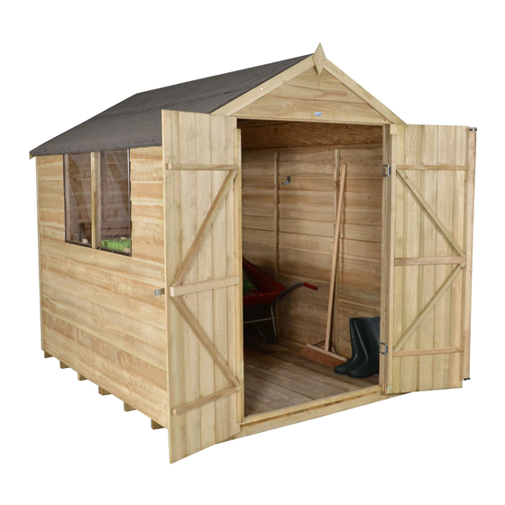 Forest garden Overlap Apex Shed Quick Start Quide