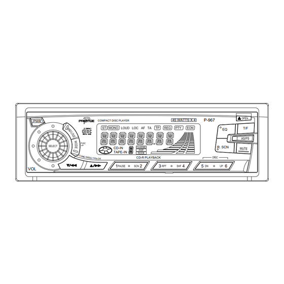 Audiovox P967 Owner's Manual