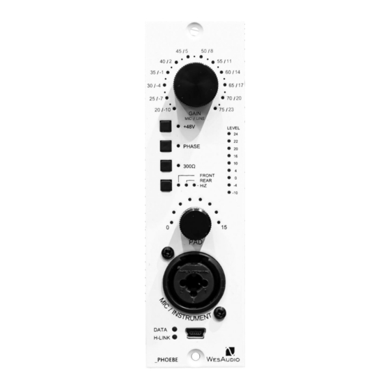 WesAudio PHOEBE User Manual
