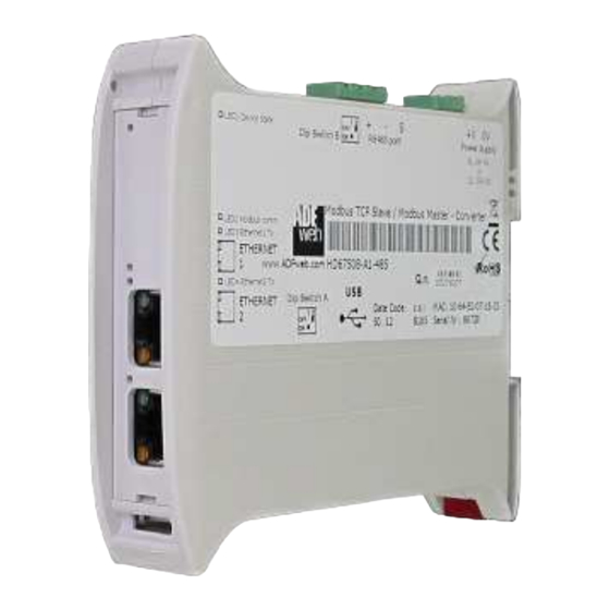 ADF Web HD67591-232-A1 User Manual
