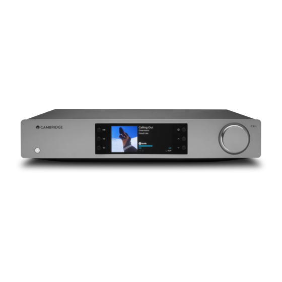 Cambridge Audio CXN100 Manual