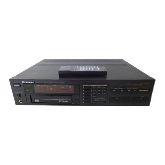 Pioneer PD-M60 Operating Instructions Manual