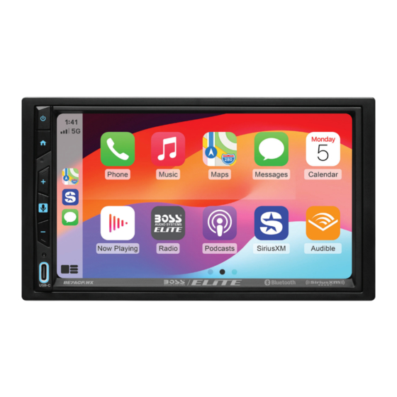 Boss Audio Systems Elite BE7ACP.WX User Manual
