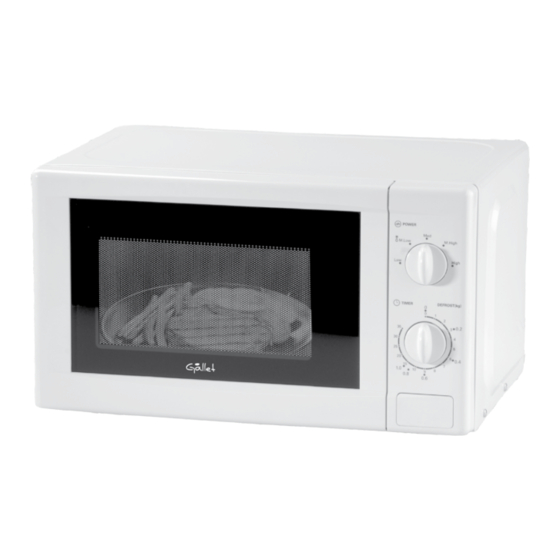 Gallet FMOM173W Instruction Manual