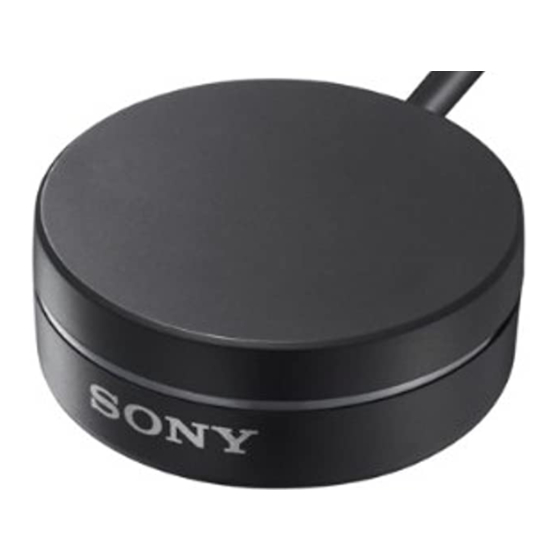 Sony TDM-BT1 - Digital Media Port Bluetooth Interface Manuals